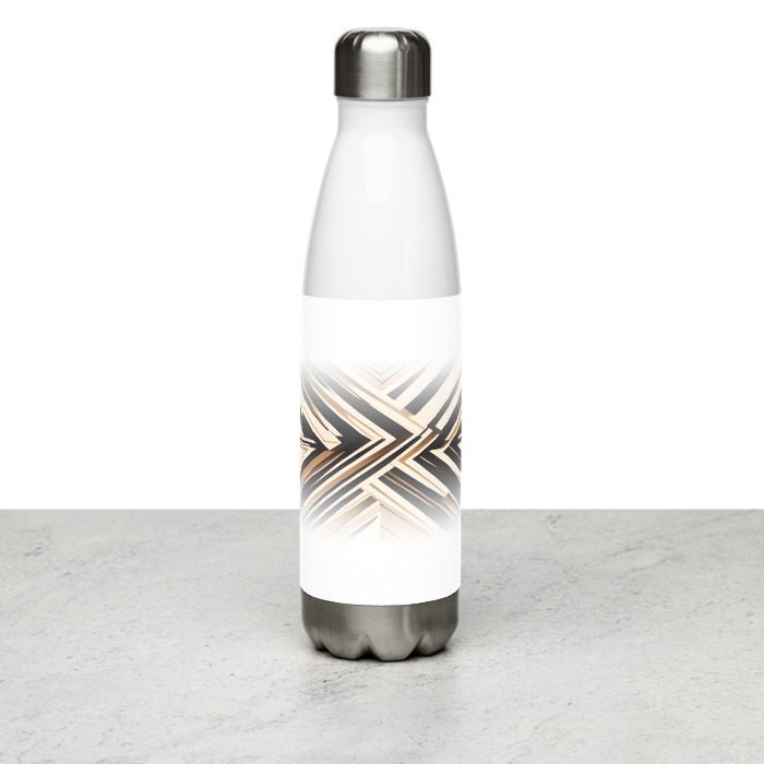 Stainless Steel Water Bottle, Echoed Precision