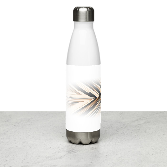 Stainless Steel Water Bottle, Echoed Precision