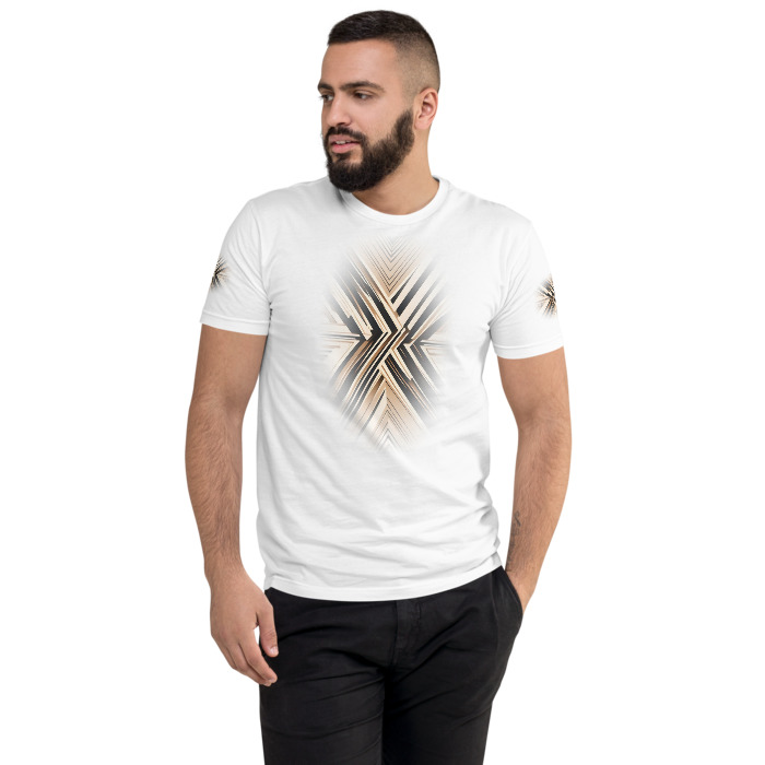 Men's Fitted T-Shirt, Echoed Precision