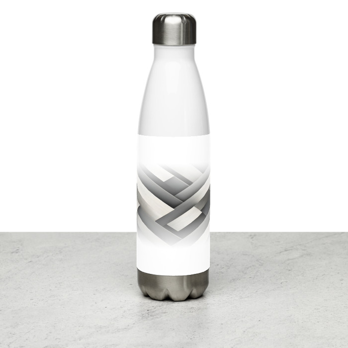 Stainless Steel Water Bottle, Modern Weave