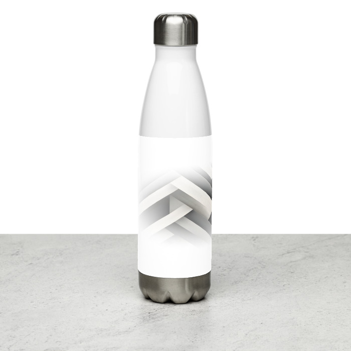 Stainless Steel Water Bottle, Modern Weave