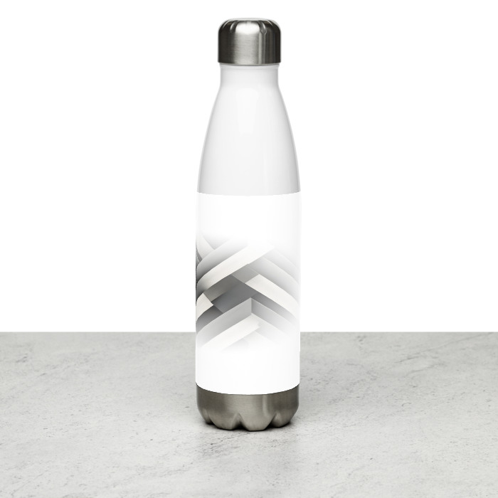 Stainless Steel Water Bottle, Modern Weave