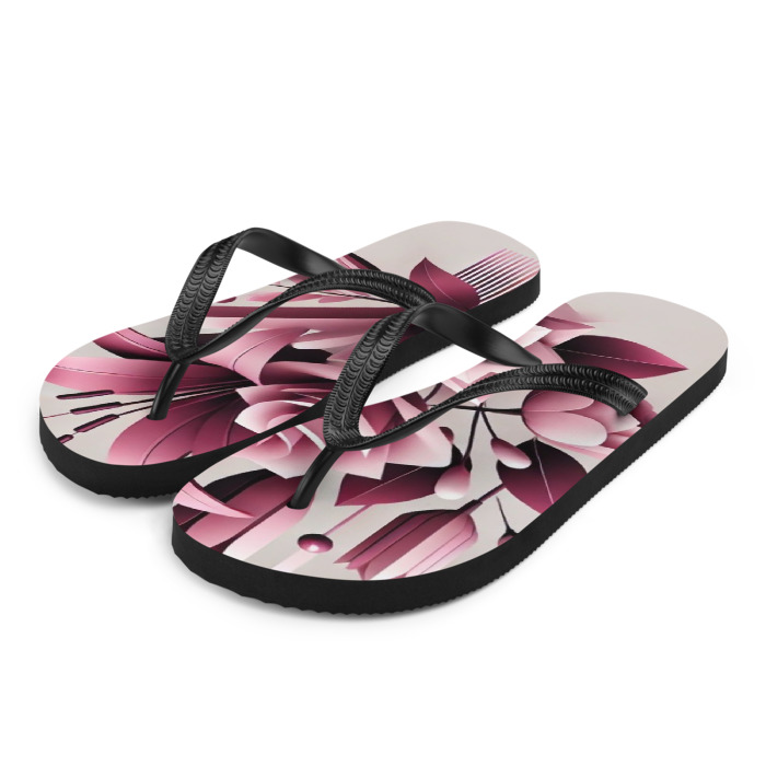 Sublimation Flip Flops, Pink Prism