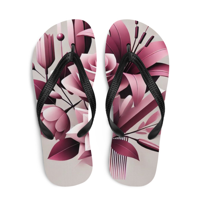 Sublimation Flip Flops, Pink Prism