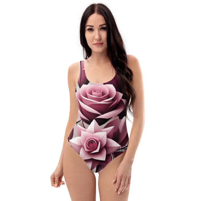 One-Piece Swimsuit, Pink Prism