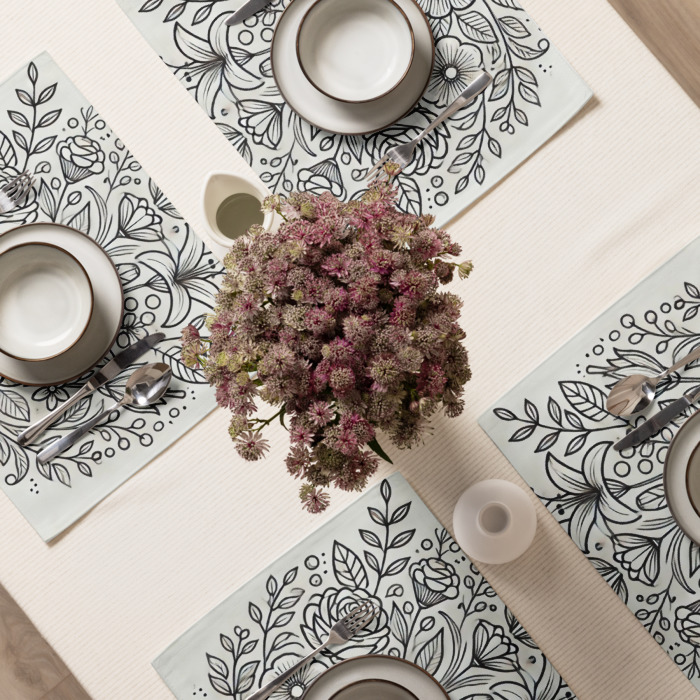 Placemat Set (4), Blossom Symphony