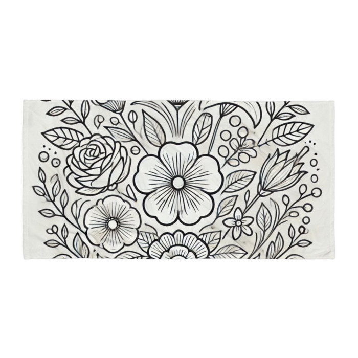 Sublimated Towel, Blossom Symphony