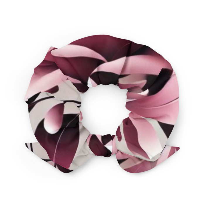 Recycled Scrunchie, Pink Prism