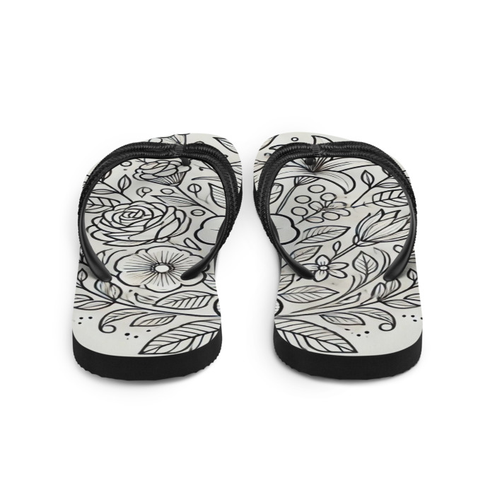 Sublimation Flip Flops, Blossom Symphony