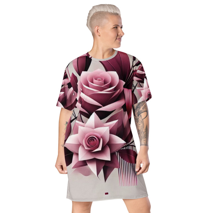 T-Shirt Dress, Pink Prism