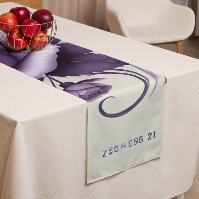 Table Runner, Violet Elegance