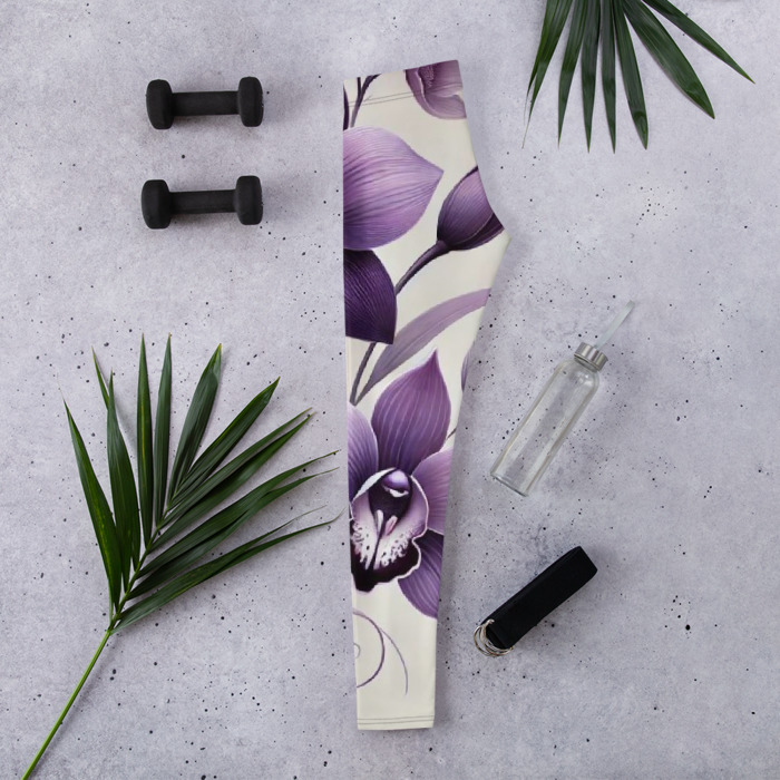 Leggings, Violet Elegance