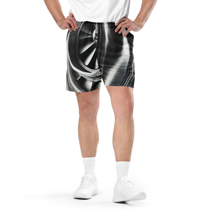 Recycled Unisex Mesh Shorts, Turbo Vision