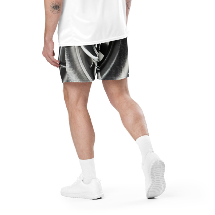 Recycled Unisex Mesh Shorts, Turbo Vision