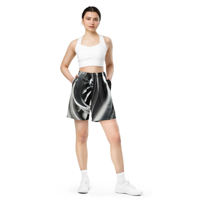 Recycled Unisex Mesh Shorts, Turbo Vision