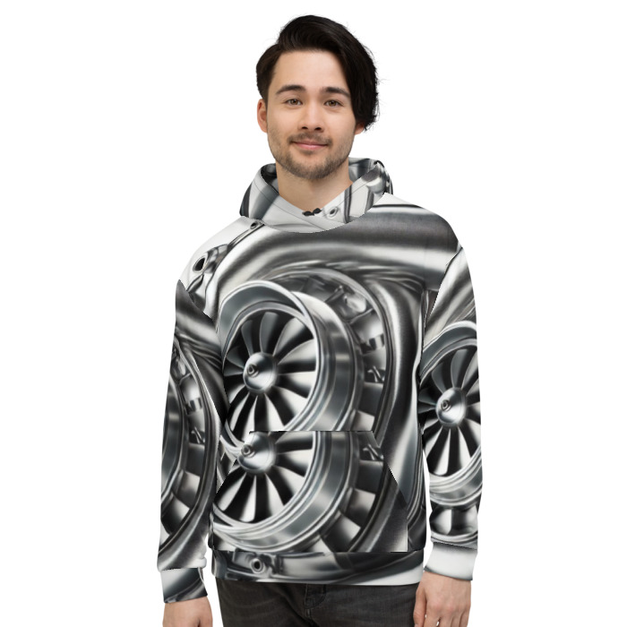 Recycled Unisex Hoodie, Turbo Vision