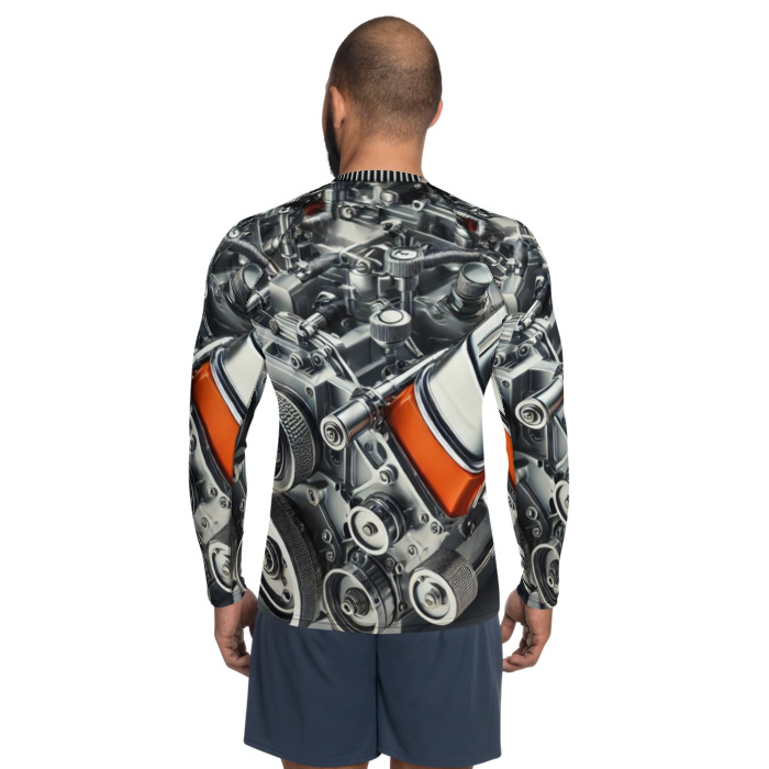 Men's Rash Guard, Vintage Torque