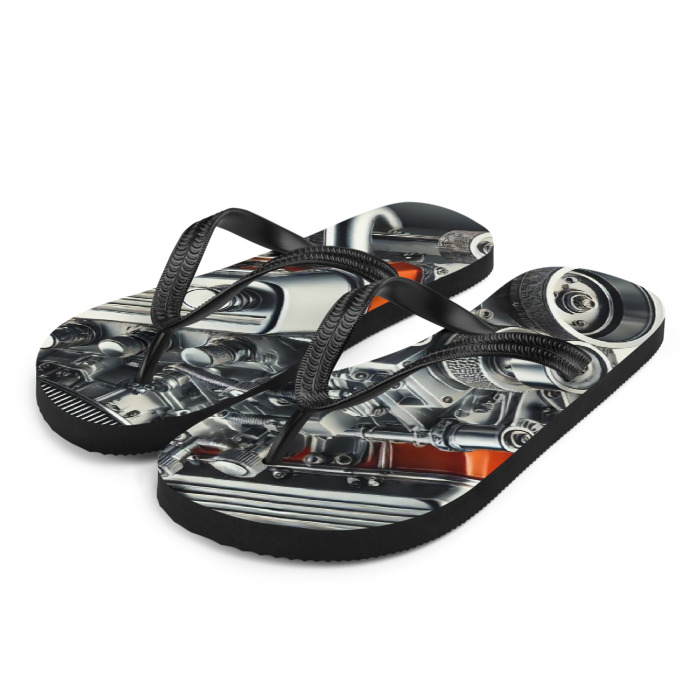 Sublimation Flip Flops, Vintage Torque