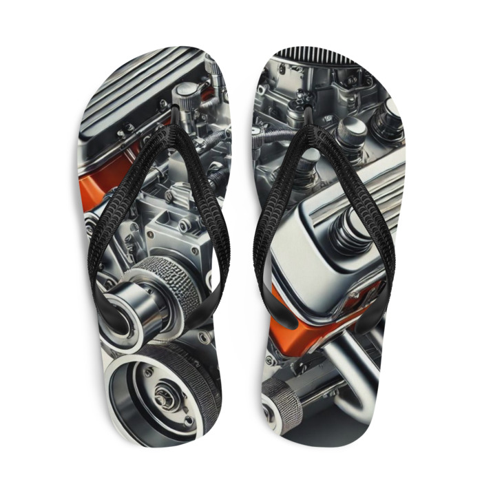 Sublimation Flip Flops, Vintage Torque