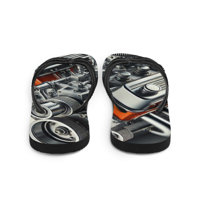 Sublimation Flip Flops, Vintage Torque